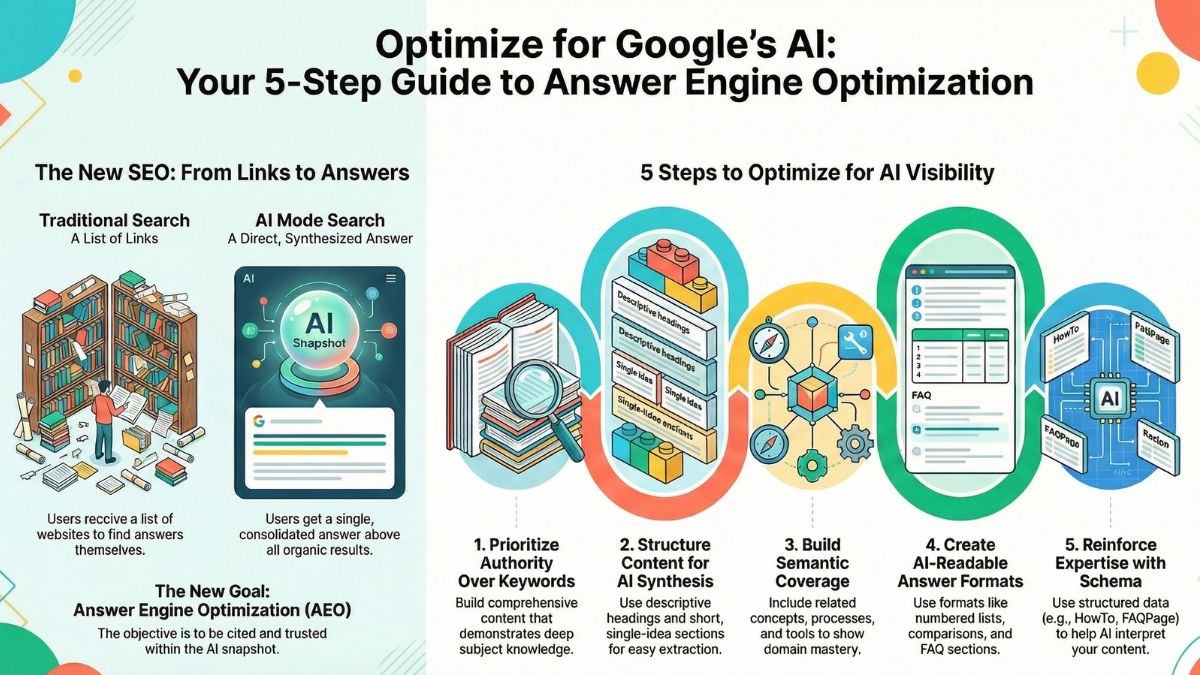 ai seo services influencing google ai mode seo and answer engine results