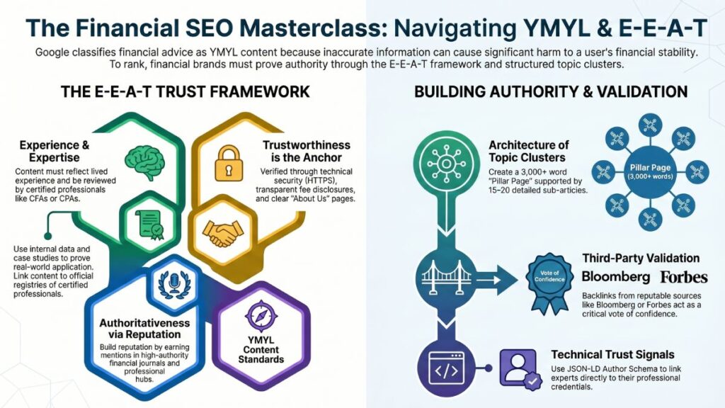 SEO Strategies for Financial Services: A Masterclass in YMYL & E-E-A-T